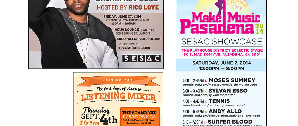 SESAC Evites Design